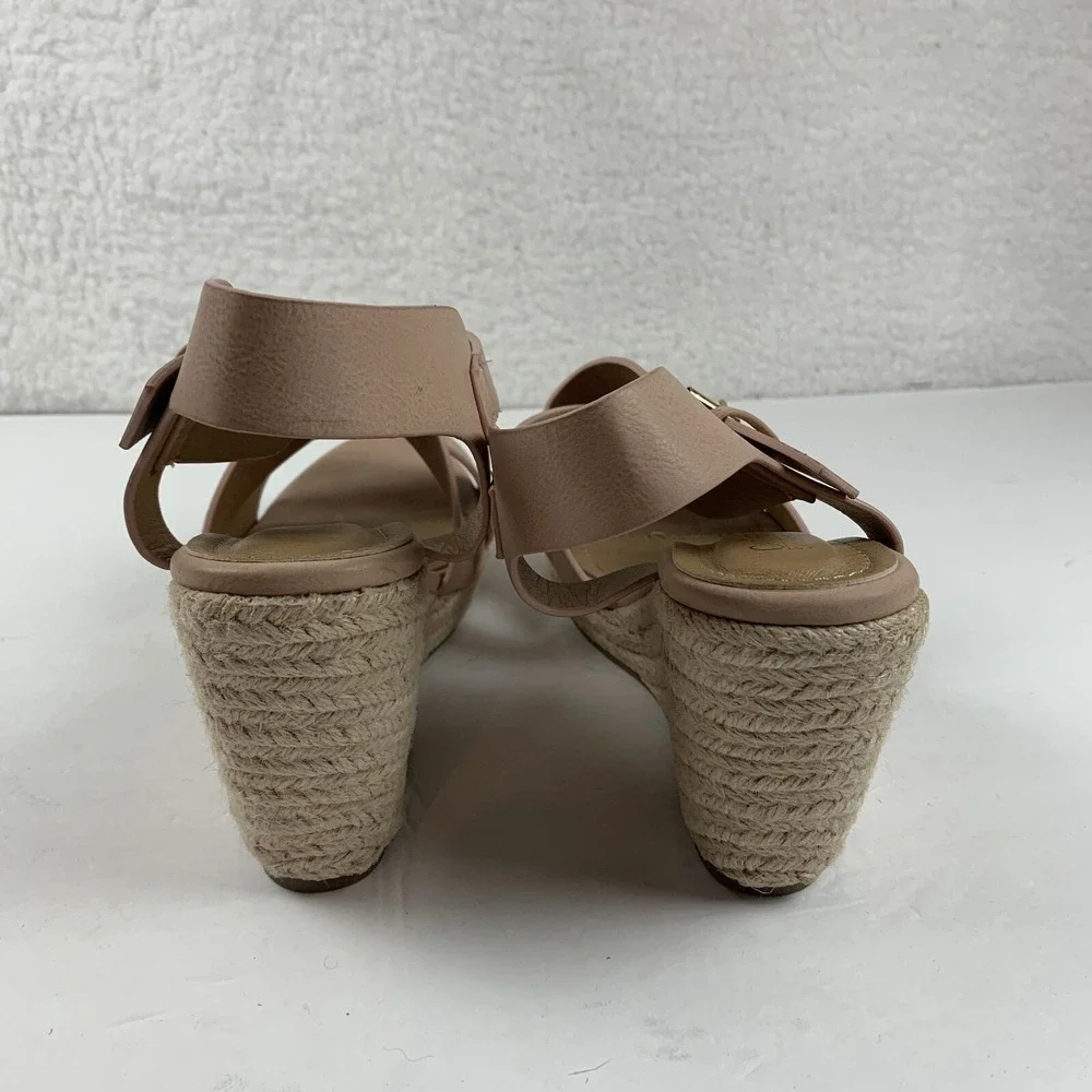 Catherine Malandrino Estaria Espadrille Sandal Women's Size 8 Nude Vegan S0360‎